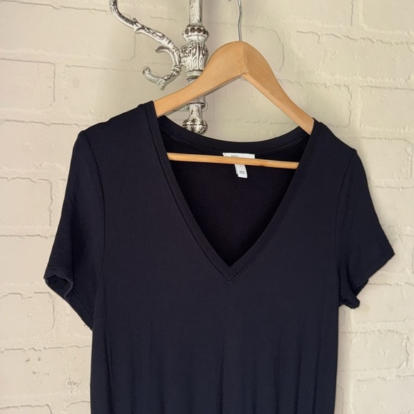 Daily Ritual romper shorts Super Soft Terry short Sleeve Black Size small - Picture 3 of 4